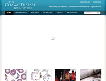 Tablet Screenshot of chagasfound.org